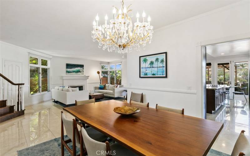 Beautiful dining room.