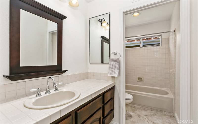 Second guest bathroom upstairs.