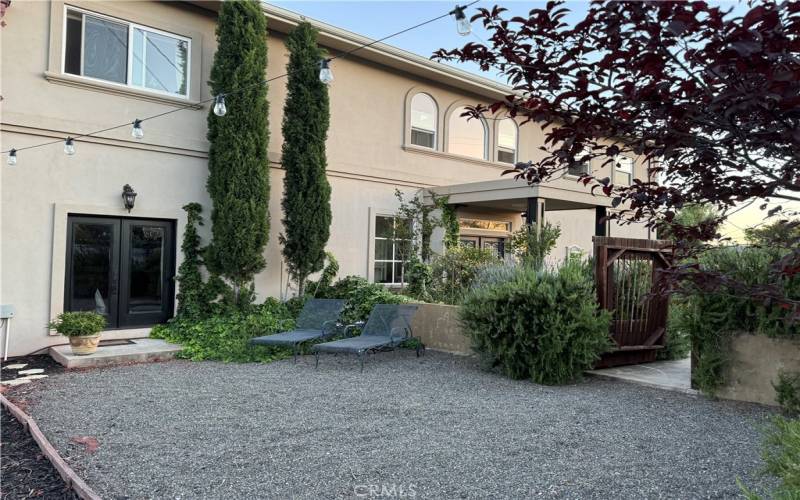 Private exterior courtyard off downstairs bedroom.