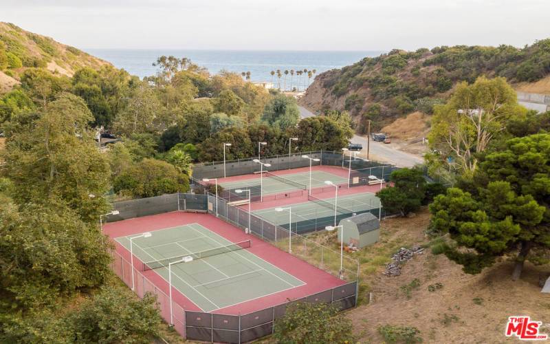 3 Lighted Tennis Courts