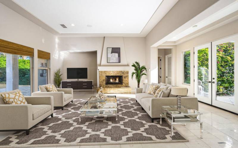 Virtually Staged Family Room