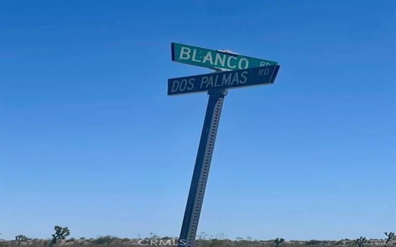 Dos Palmas Rd & Blanco Rd.
