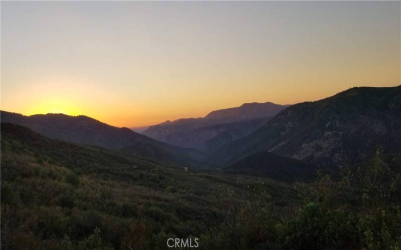 Sunset over Lyons Gulch