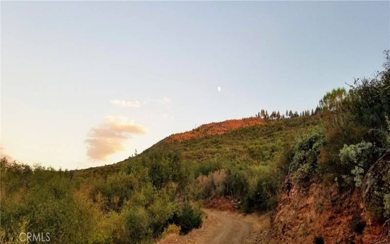 moon rising over your mountain