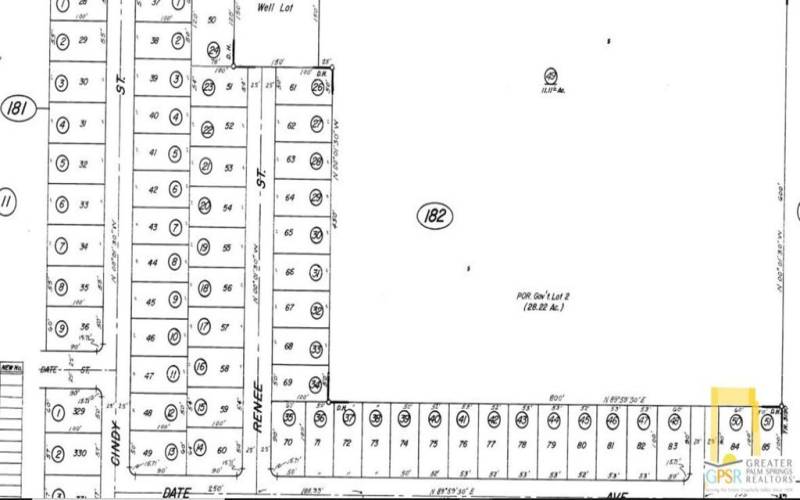 Date Ave plat map