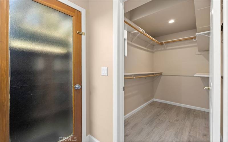 Main suite walk in closet.