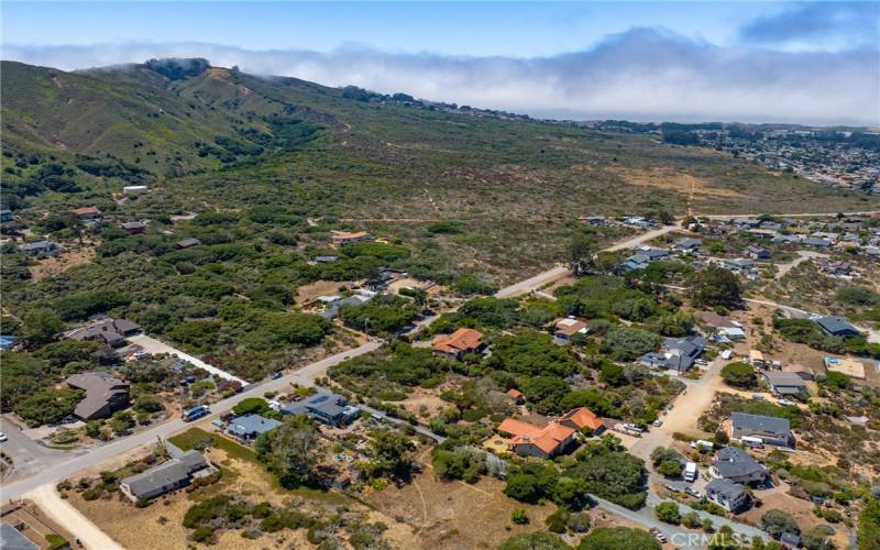 Bayview Heights neighborhood - looking toward the coast.