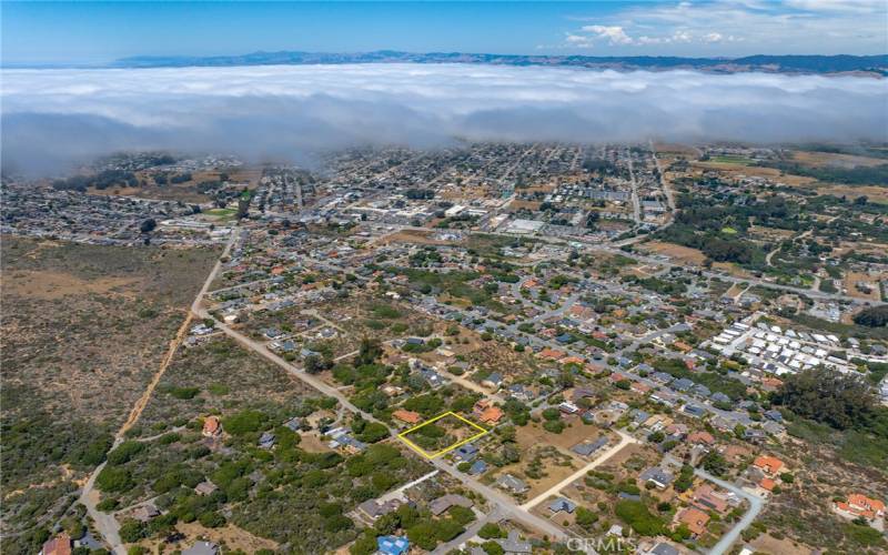 Aerial of Los Osos and Bayview Heights Drive