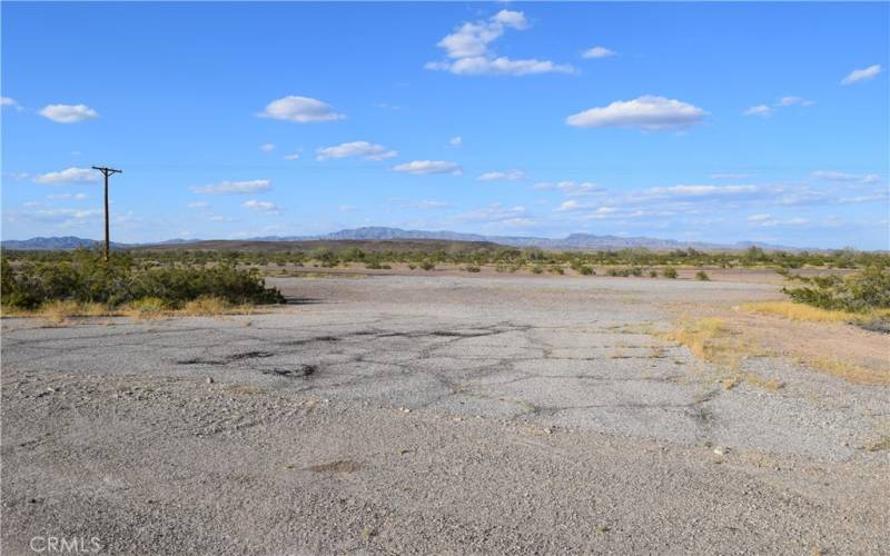 Entrance to the land from HWY 95