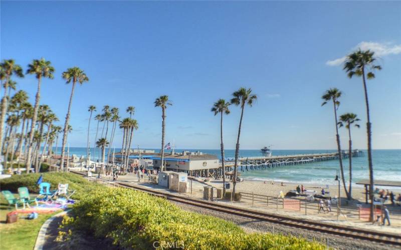 Approx. 1/2 mile to San Clemente Pier.