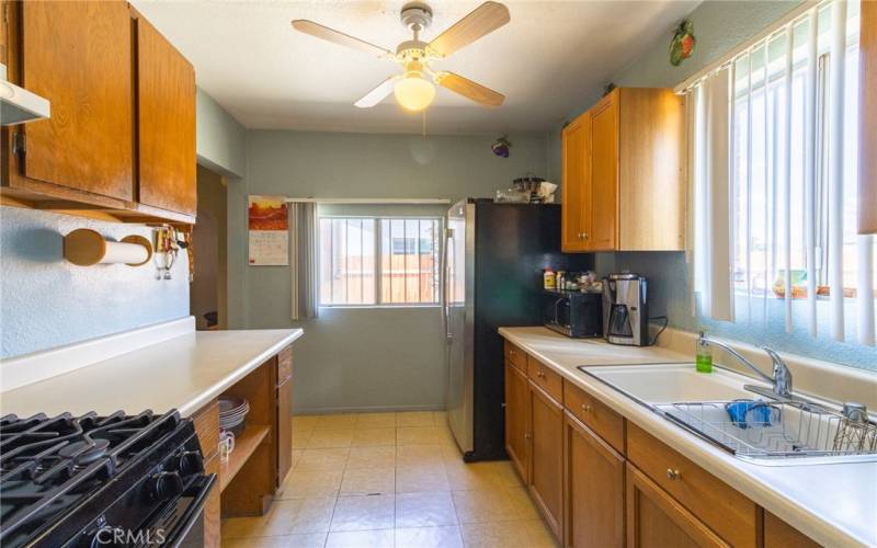 Kitchen area take from laundry room.