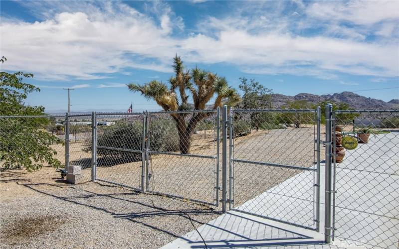 front gate access leads to your front door