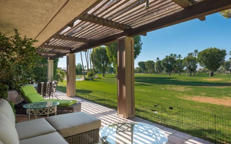 Back Patio to Golf Course View