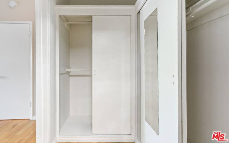 Large primary bedroom closets