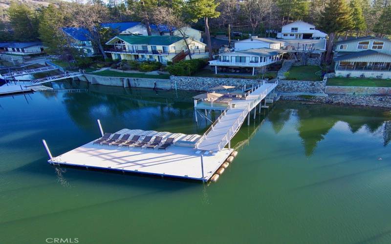 drone of dock and home