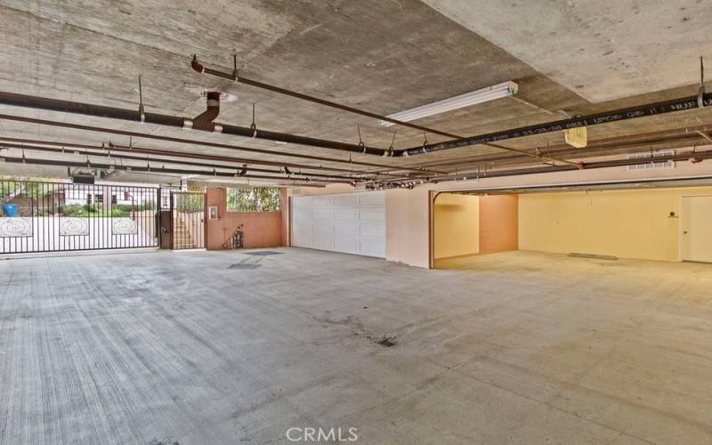 Photo of a similar garage space in the complex and not of the subject property.