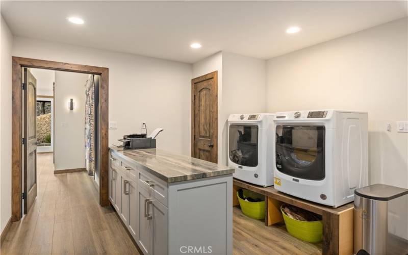 Laundry room.