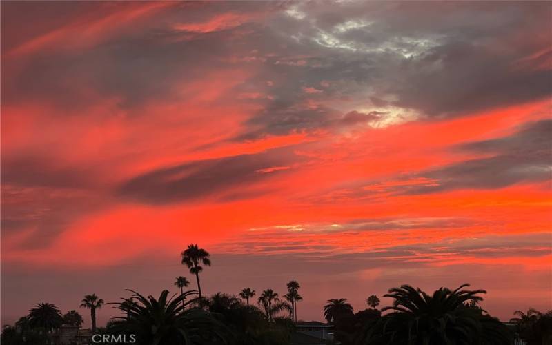 Balcony sunset!