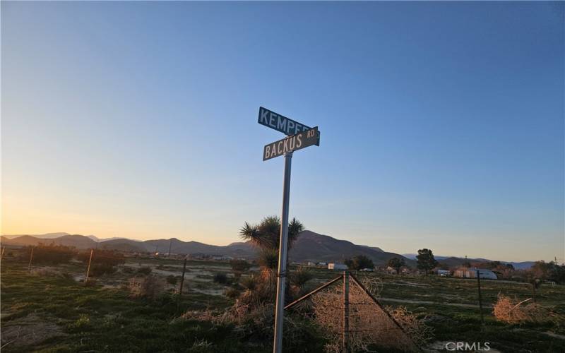 Cross Street of Backus Road and Kemper Road