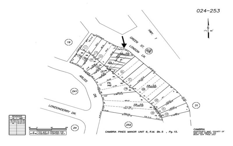 Assessor's Map for APN 024-253-020