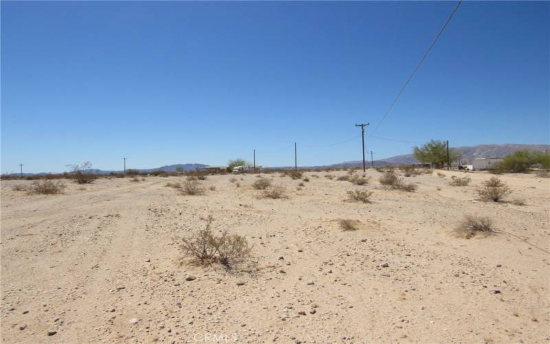 Looking south towards Amboy Rd. from the parcel.