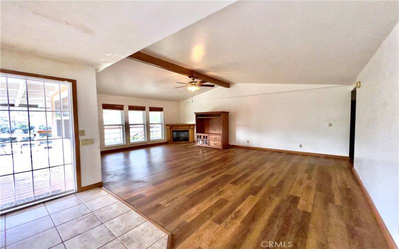 Front entrance and living room