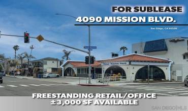 4070 Mission Blvd, San Diego, California 92109, ,Commercial Lease,Rent,4070 Mission Blvd,240005125SD