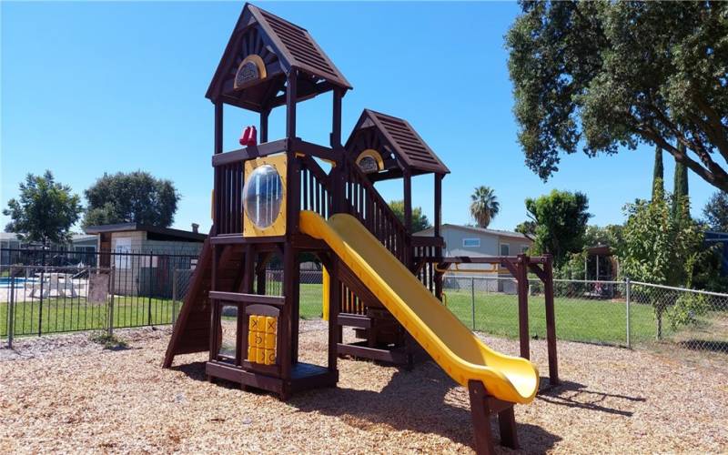 Safe gated play structure for Kiddos.