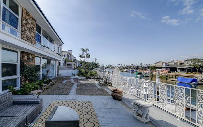 Bayfront patio.