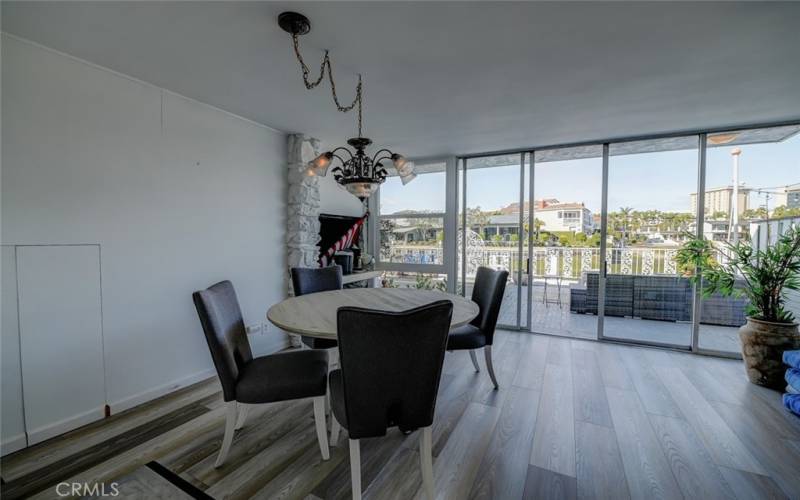 Breakfast room off kitchen.