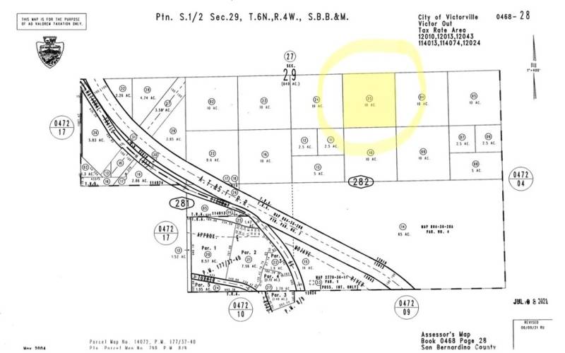 APN 0468-282-25 Plat Map