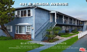 421 E Acacia Avenue, Glendale, California 91205, 16 Bedrooms Bedrooms, ,Residential Income,Buy,421 E Acacia Avenue,24366386