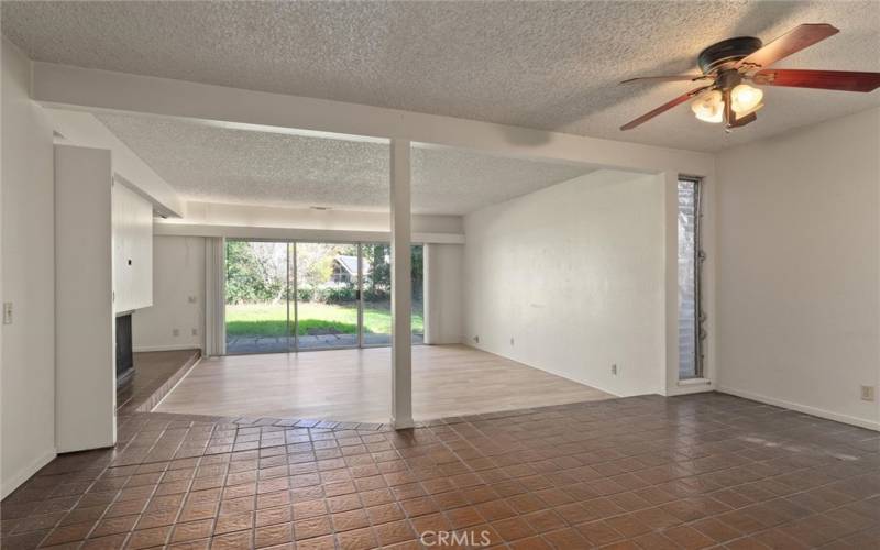 Unit #20-Great room opening onto the patio, backyard and 11th fairway of the Butte Creek Country Club golf course.