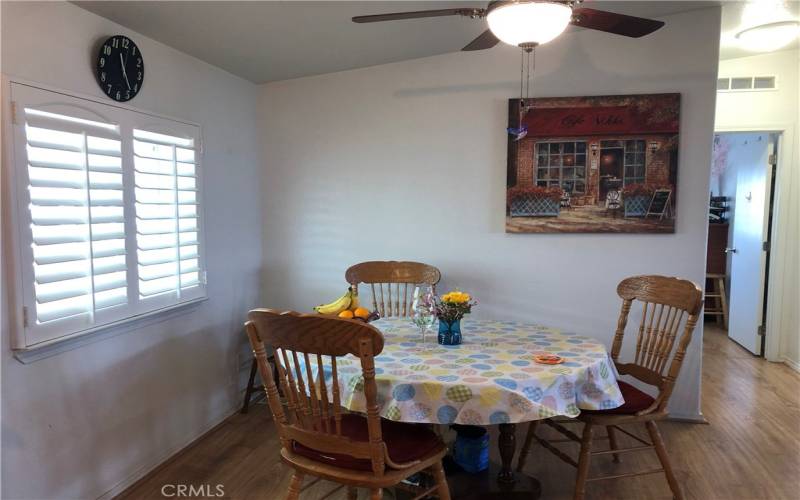 Dining Area just off Kitchen