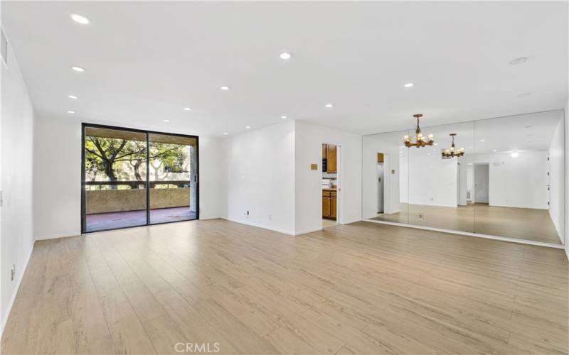 living room and dinning area