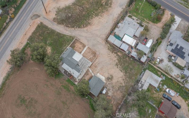 Ariel view of the property