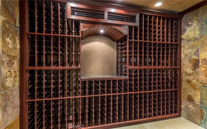 Temperature controlled wine cellar