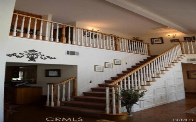 Beautiful stairs leading up to guest bedrooms and bonus room!