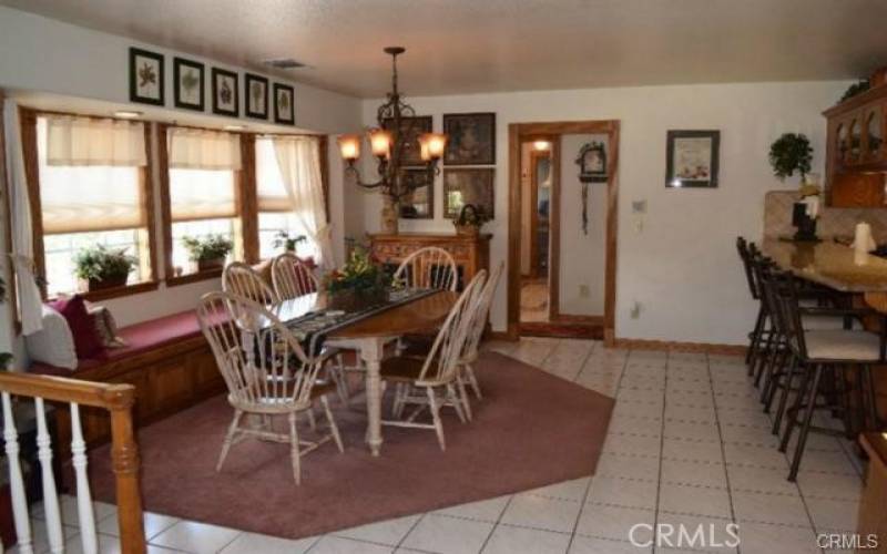 Spacious kitchen with tons of counter and shelf space!