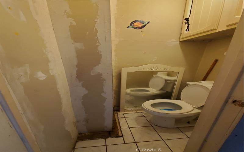 Extra unpermitted toilet inside house