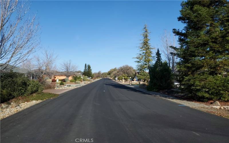 View of Sunview Rd from inside the gated neighborhood