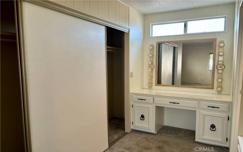 Primary Bedroom vanity area close up