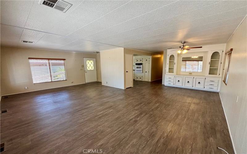 Totally open floor plan