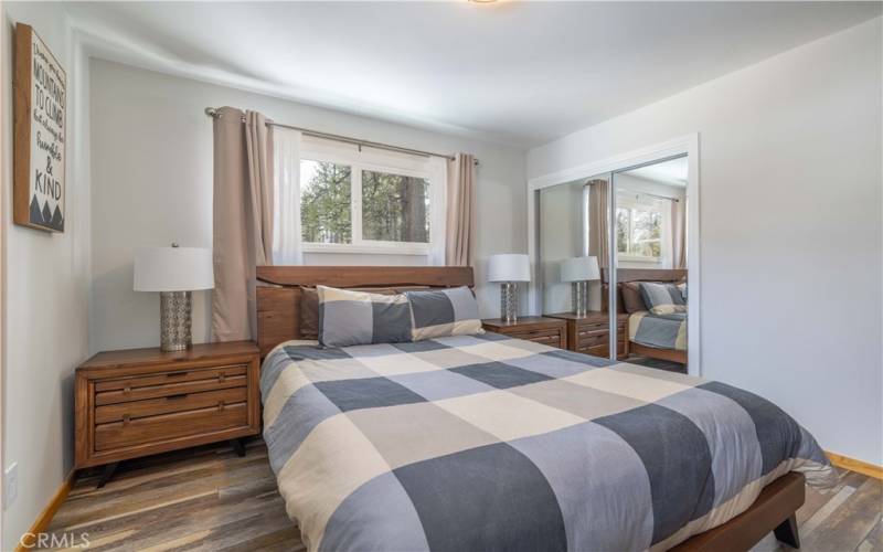 2nd bedroom with large closet and natural light.