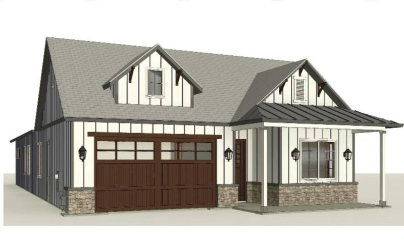 Front Elevation of the Marigold Plan