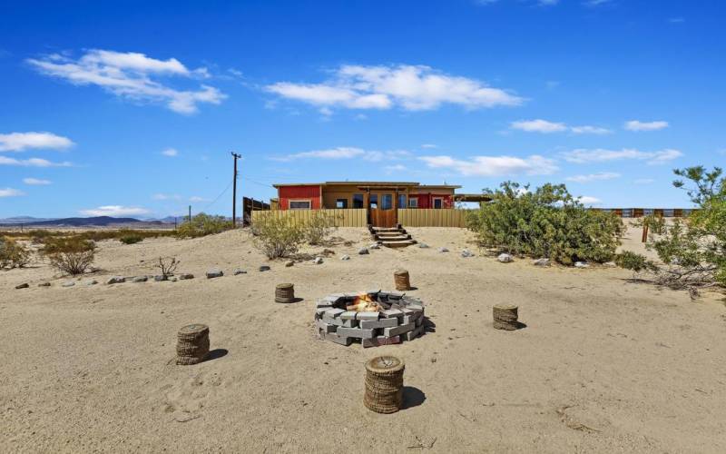 Firepit on Main Cabin