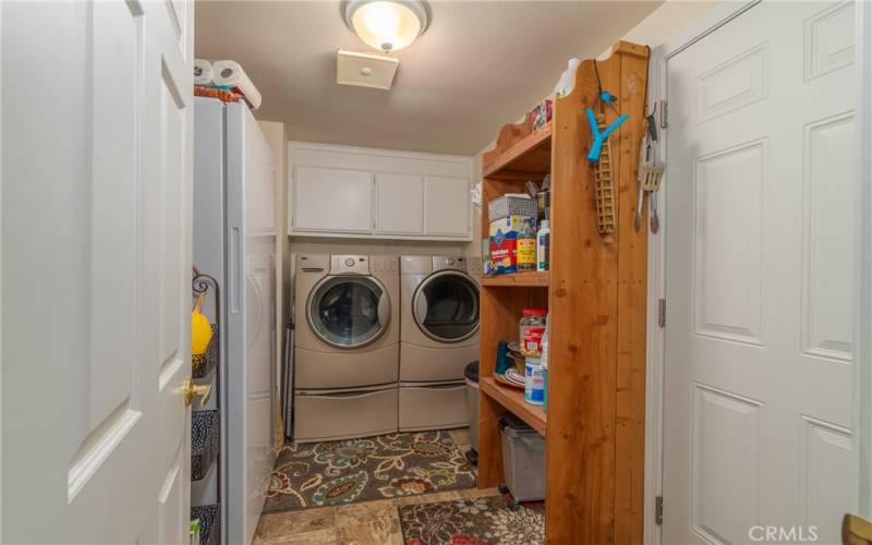 Laundry Room with storge areas