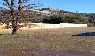 looking from front to show fenceline with Chalk mtn in background