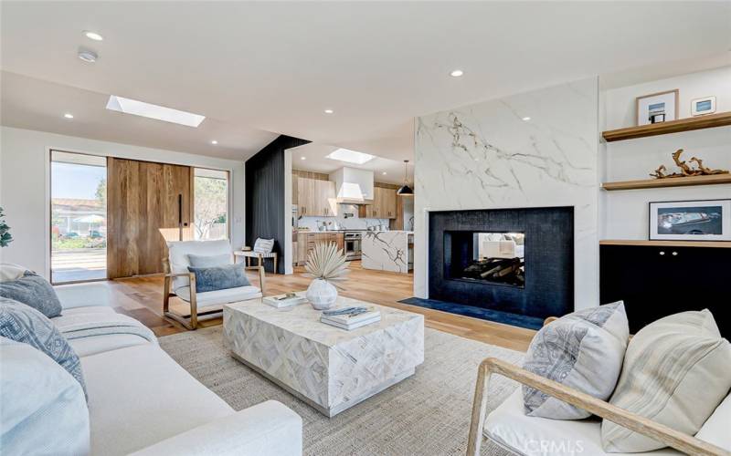 Formal Livingroom Dual Fireplace