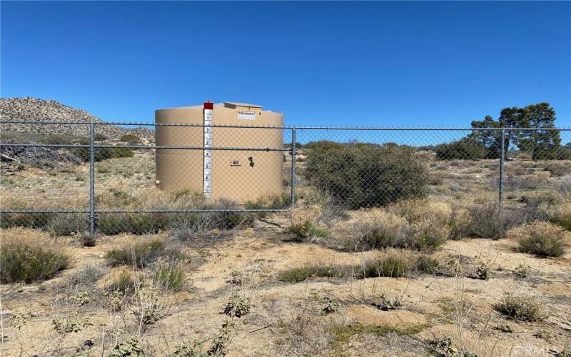 Well and Tiger water storage tank